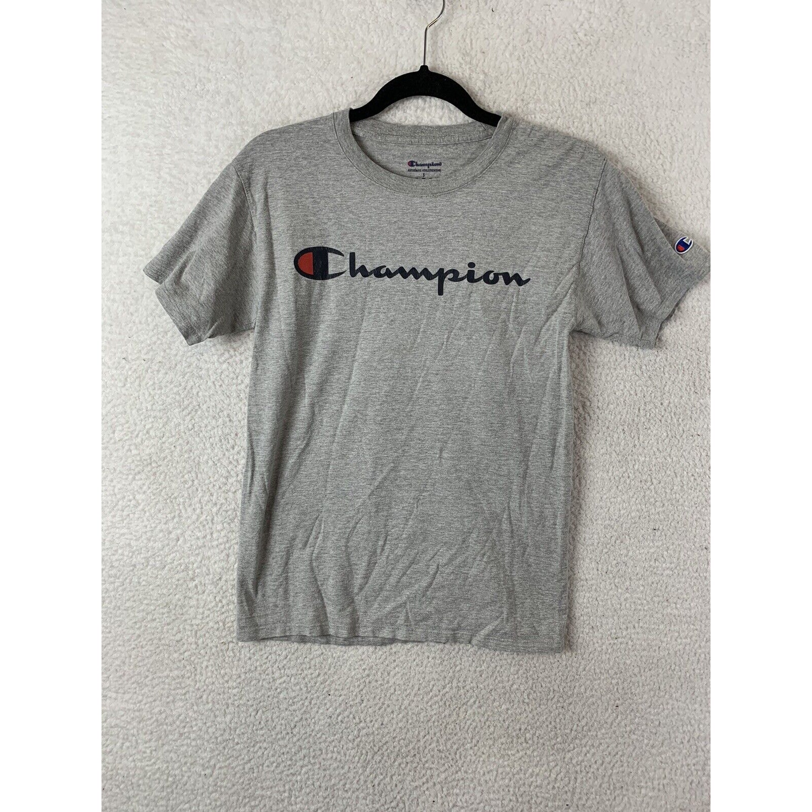 Champion Authentic Athleticwear Mens S Gray Short Sleeve T Shirt